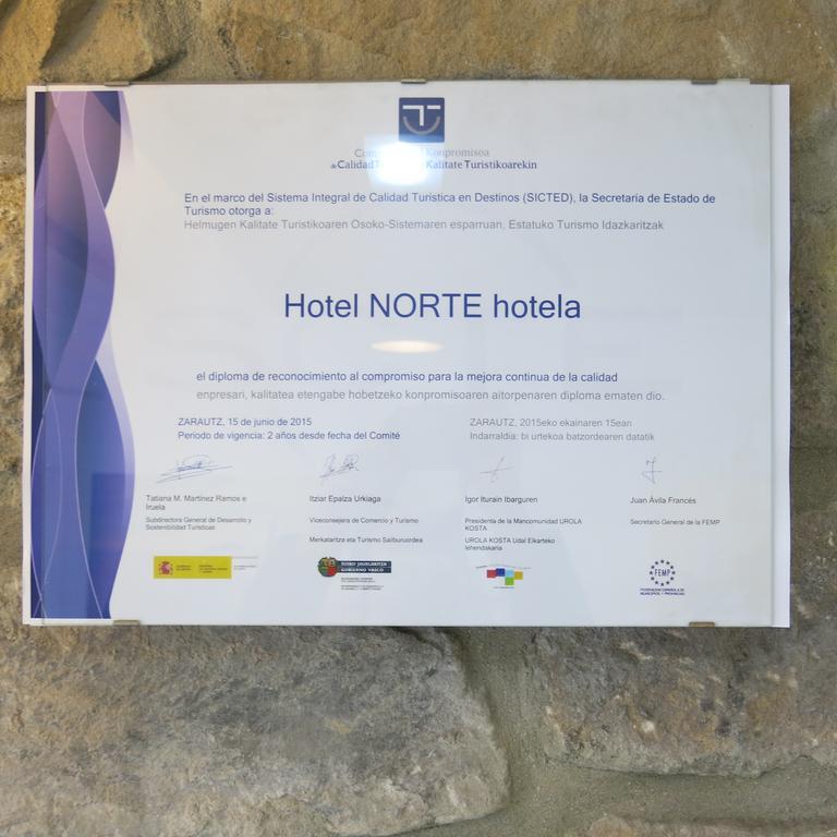 Hotel Norte Zarautz Eksteriør bilde